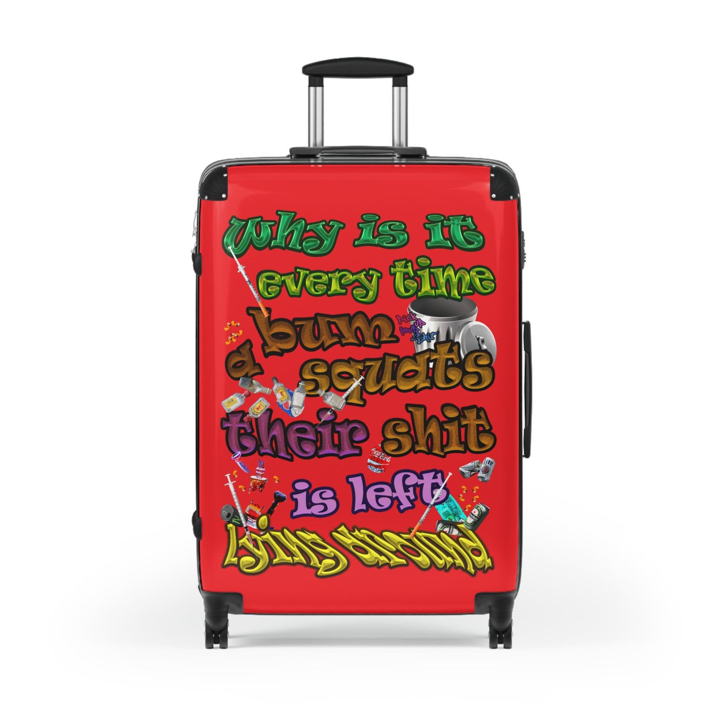 the bum's shit - Suitcase (red)