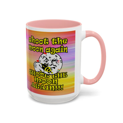 shoot the moon again - Accent Mug (color blur)