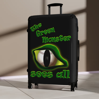green monster - Suitcase (black)