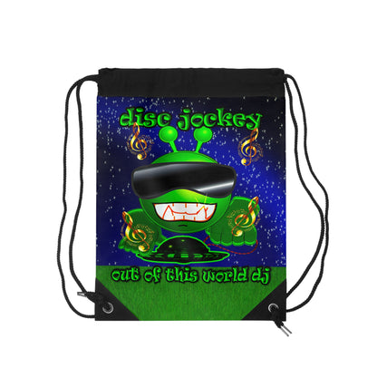 disc jockey - Drawstring Bag ('snoops' background)