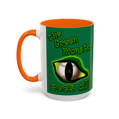 green monster - Accent Mug (dark green)