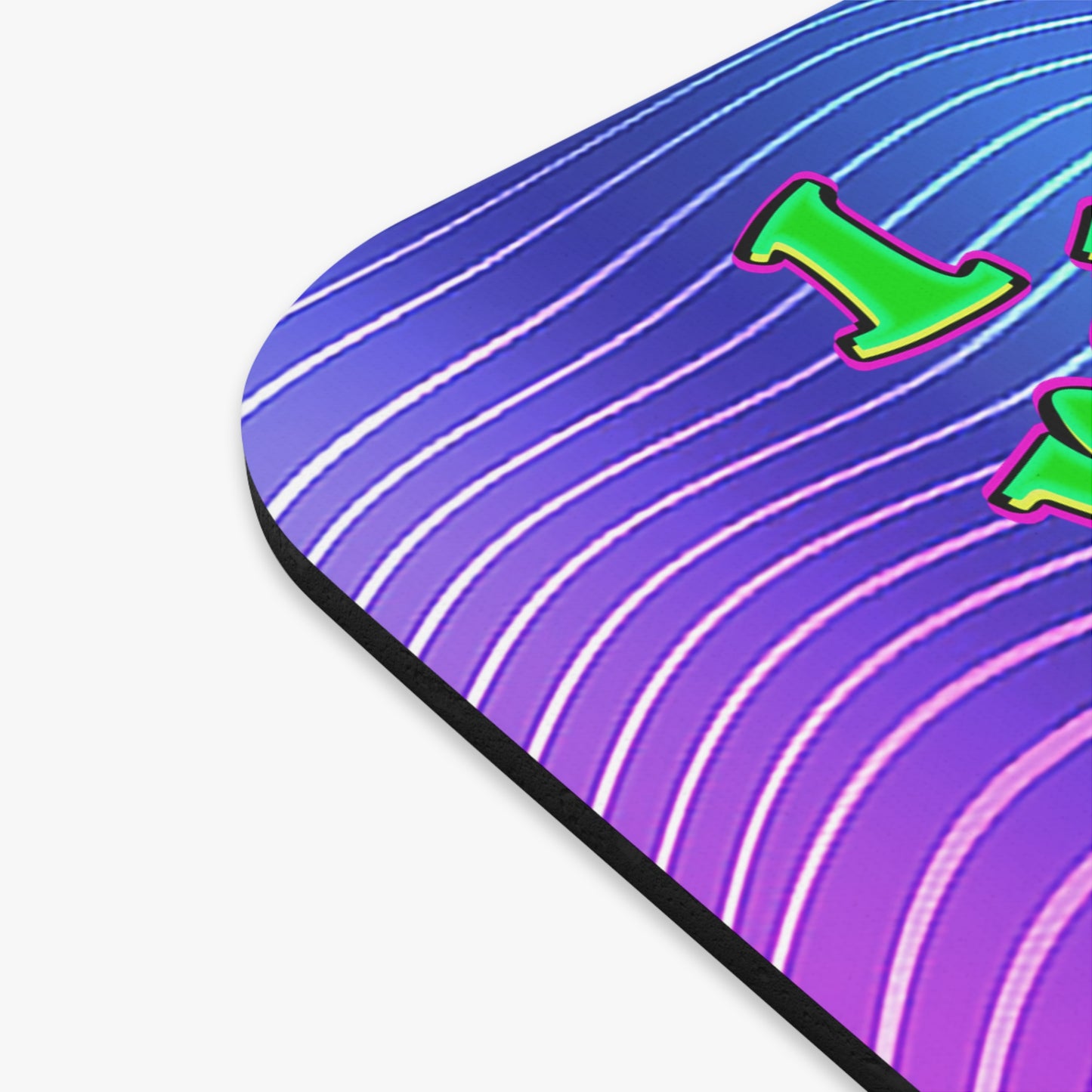 noticed you noticing - Mouse Pad (Rectangle) (purple wave)