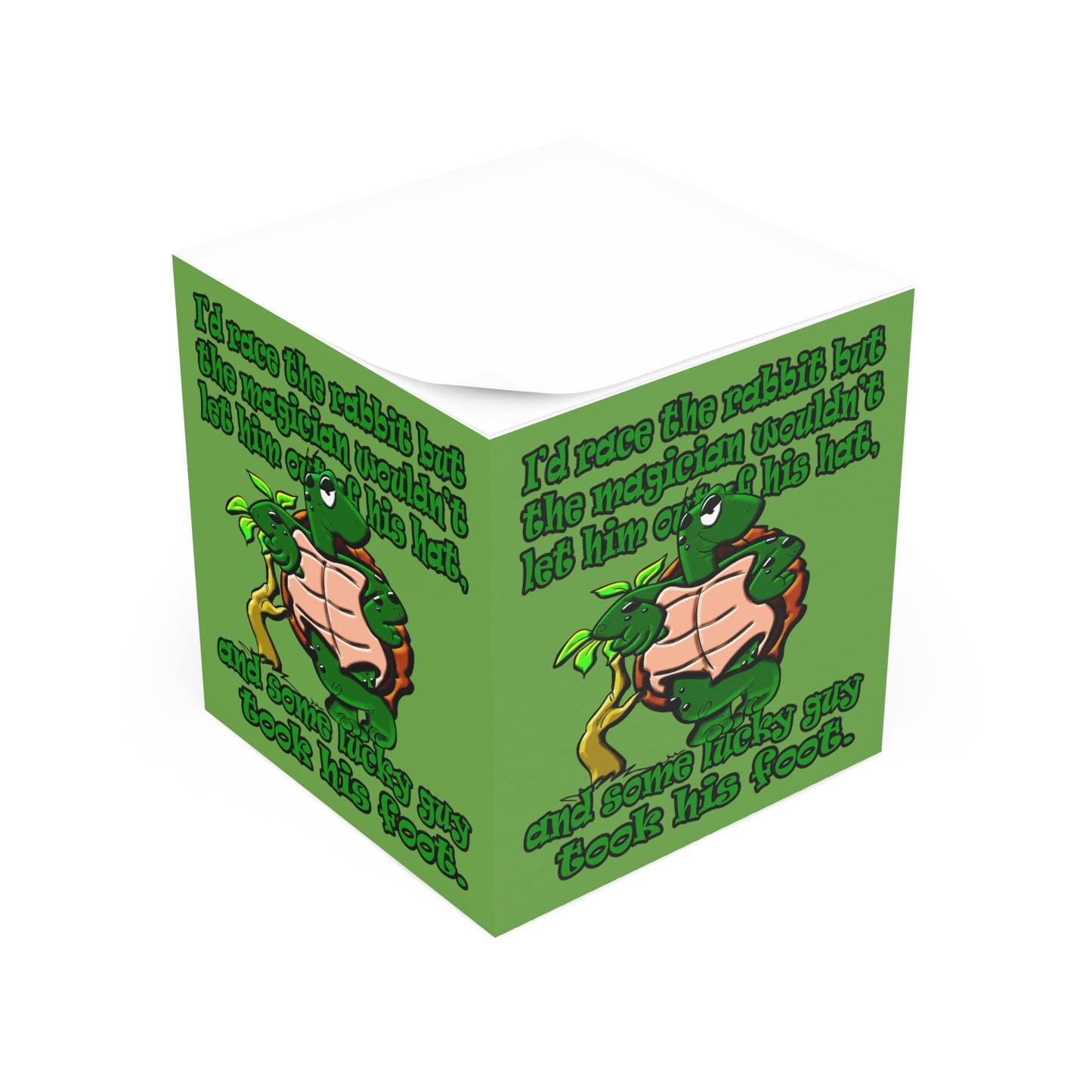 turtle race - note cube (green)