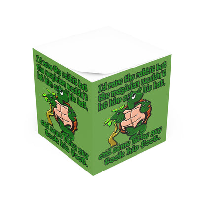 turtle race - note cube (green)