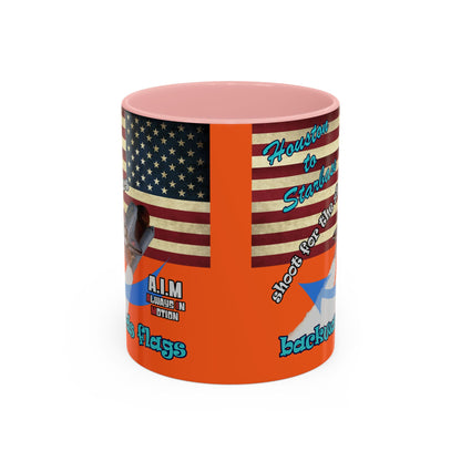 shoot for the stars - Accent Mug (orange)