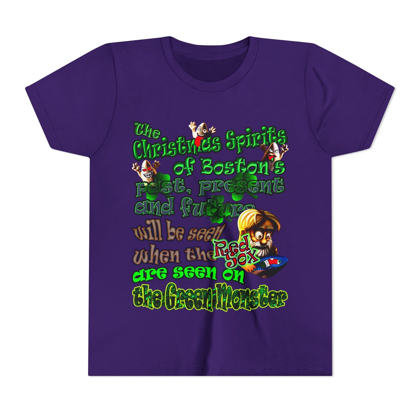 christmas spirits of boston - Youth Short Sleeve Tee