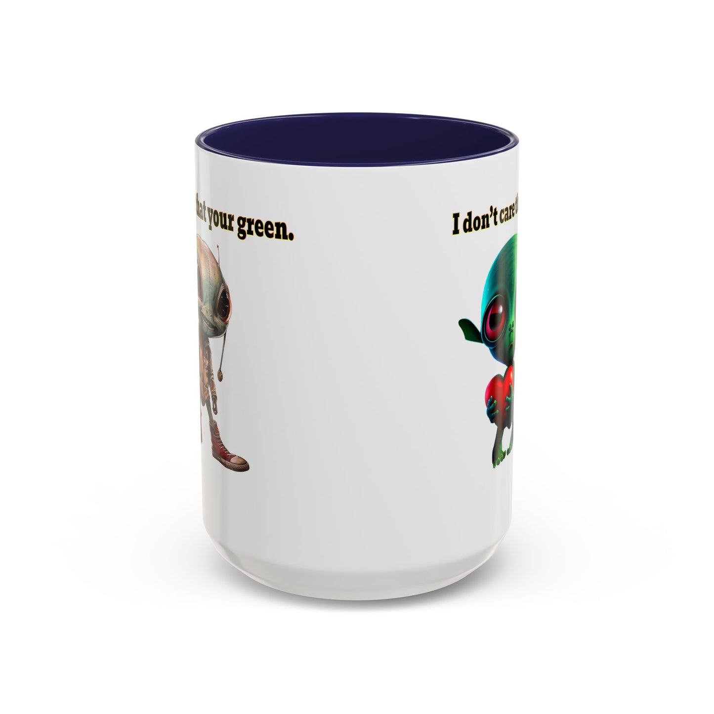 I don't care that your grey - Accent Mug (white)