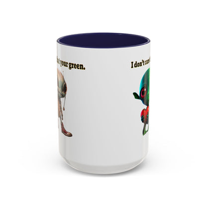 I don't care that your grey - Accent Mug (white)
