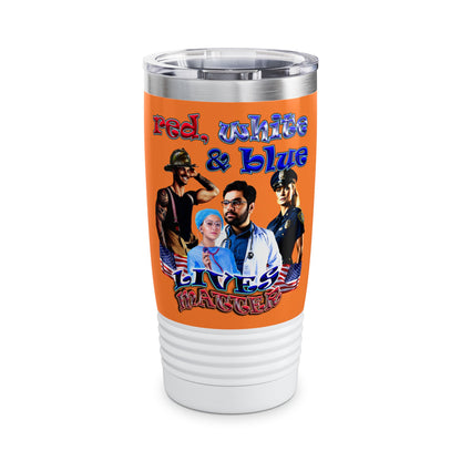 rw&b lives matter - Ringneck Tumbler, 20oz (crusta)