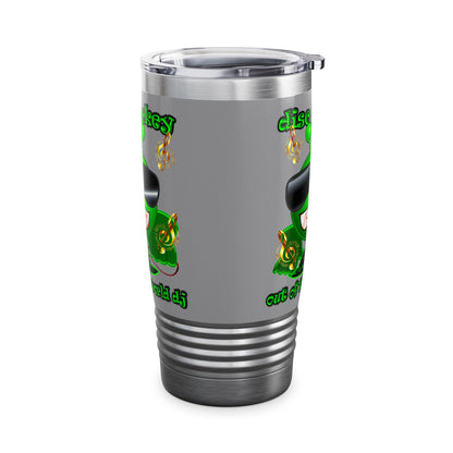 disc jockey - Ringneck Tumbler, 20oz (grey)