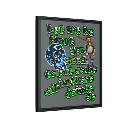 og - framed canvas art (dark grey)