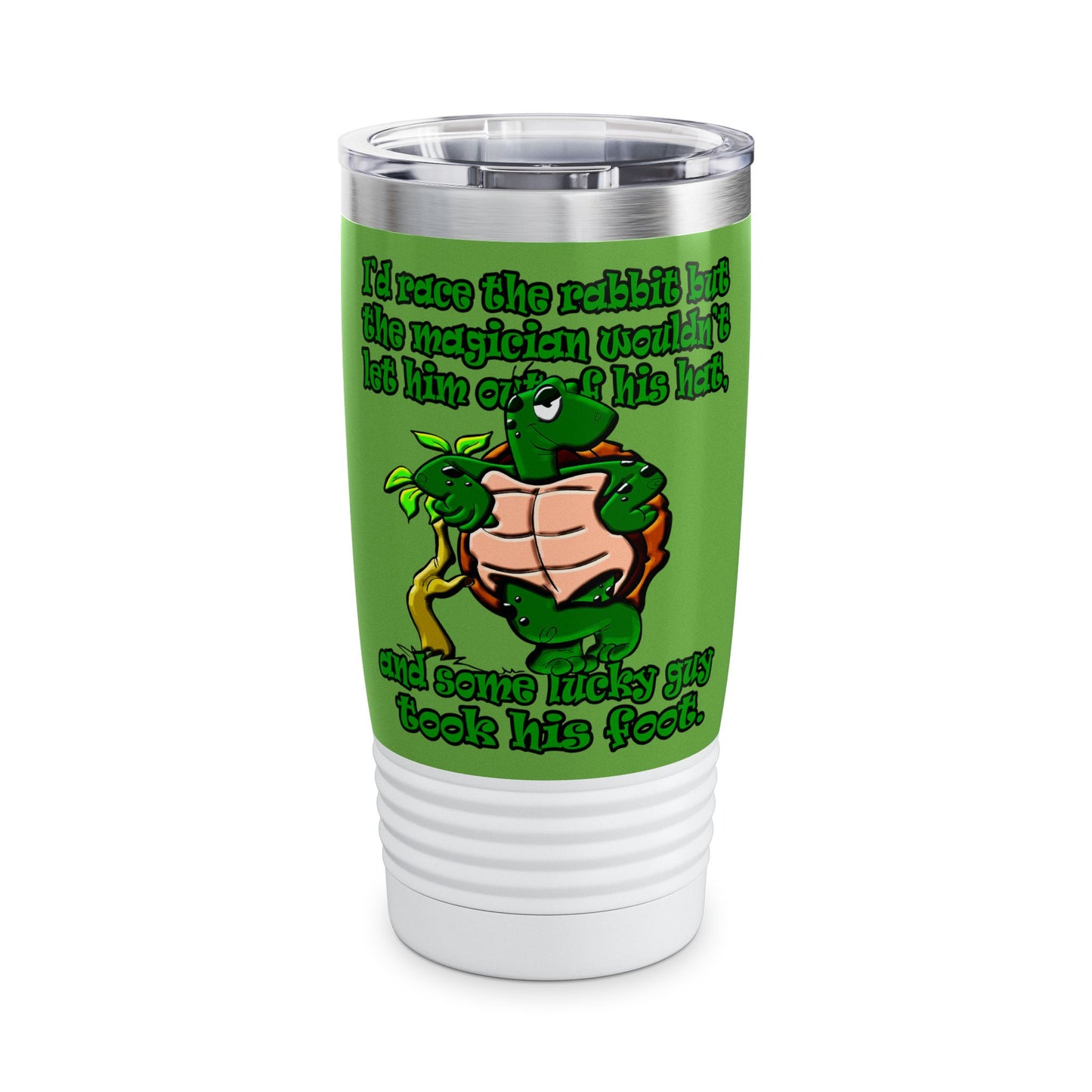 turtle race - Ringneck Tumbler, 20oz (green)