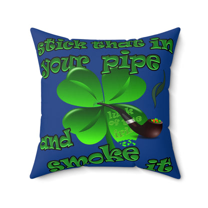celtics logo - Faux Suede Square Pillow - (dark blue)