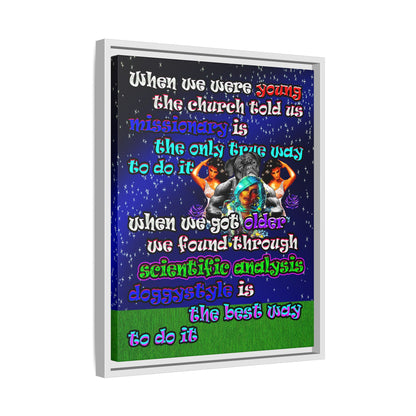 doggystyle - framed canvas art ('snoops' background)