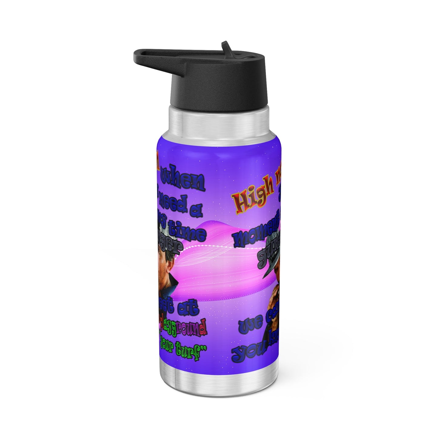 high noon - Gator Tumbler, 32oz  (purple-pink wave)