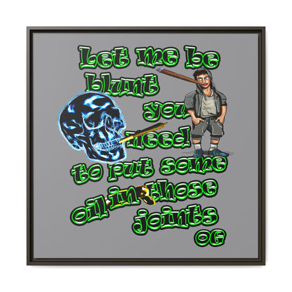og - framed canvas art (grey)