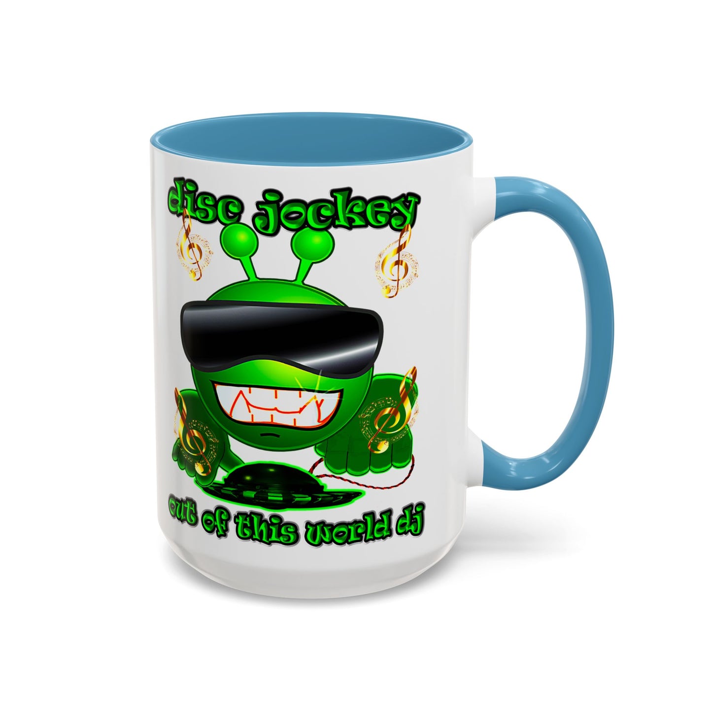 disc jockey - Accent Mug (white)