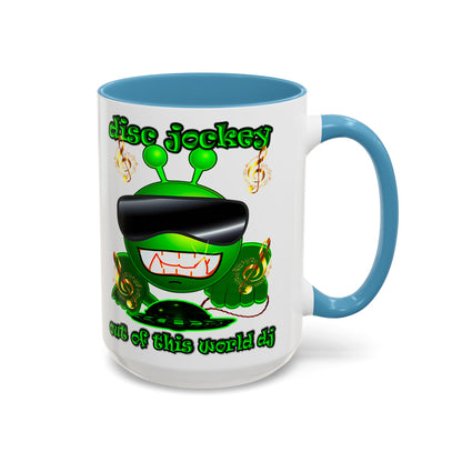 disc jockey - Accent Mug (white)
