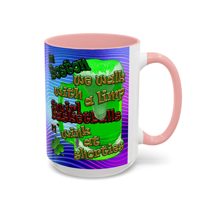celtics logo - Accent Mug (purple wave)