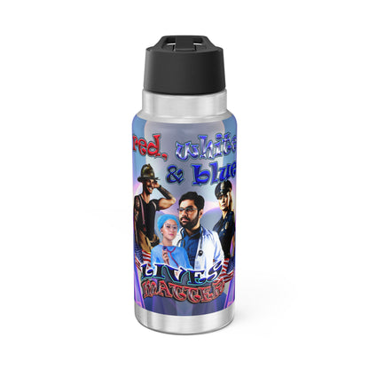 rw&b lives matter - Gator Tumbler, 32oz  (grey-pink wave)