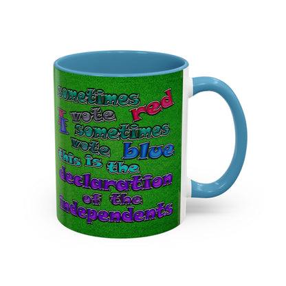 declaration of the independents - Accent Mug (green turf)