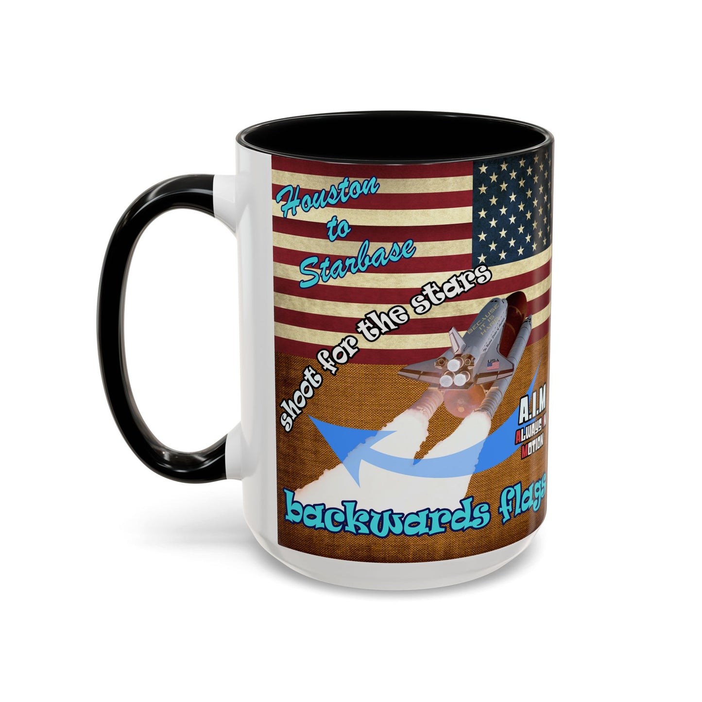 shoot for the stars - Accent Mug (brown papyrus)
