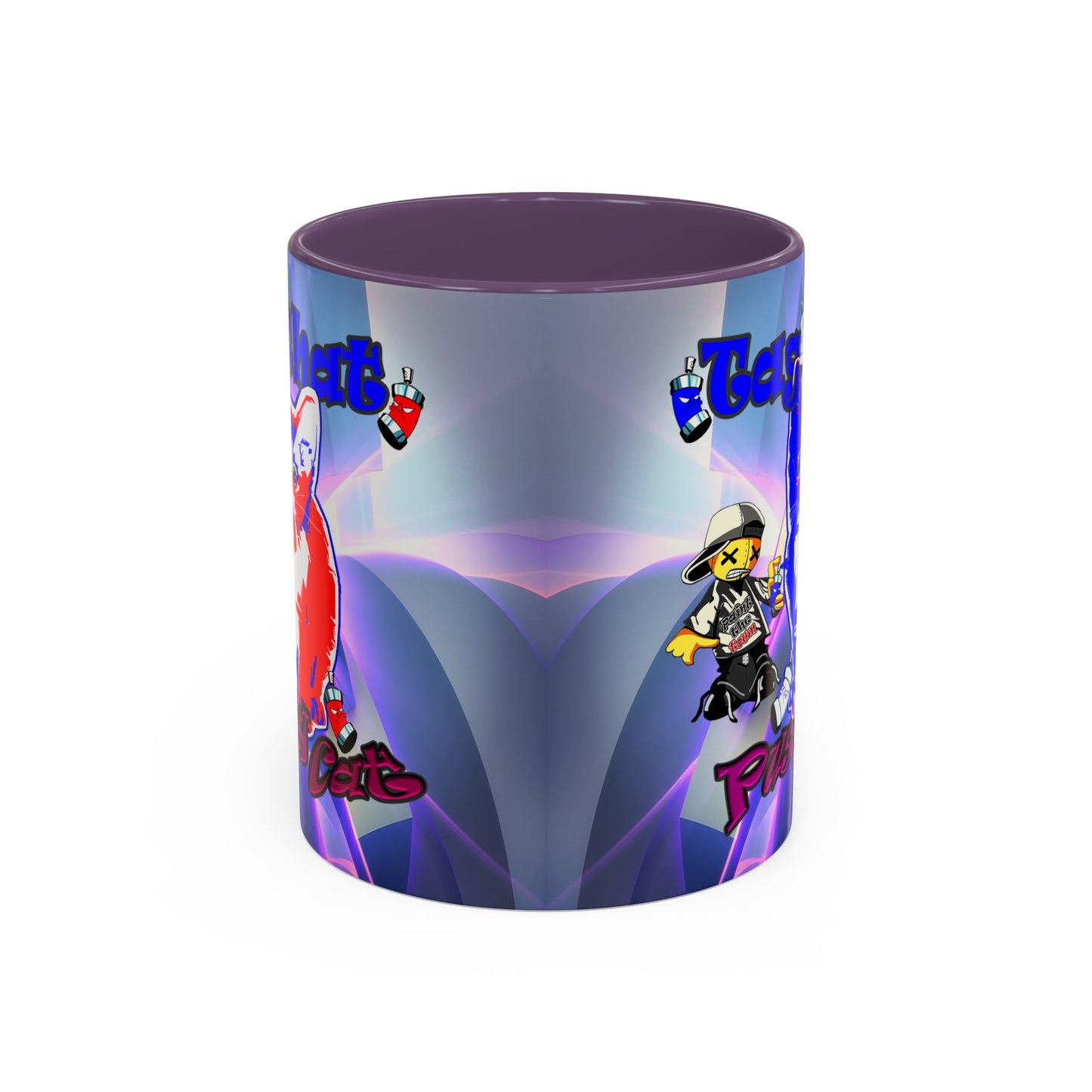 tag that - Accent Mug (grey-pink wave)