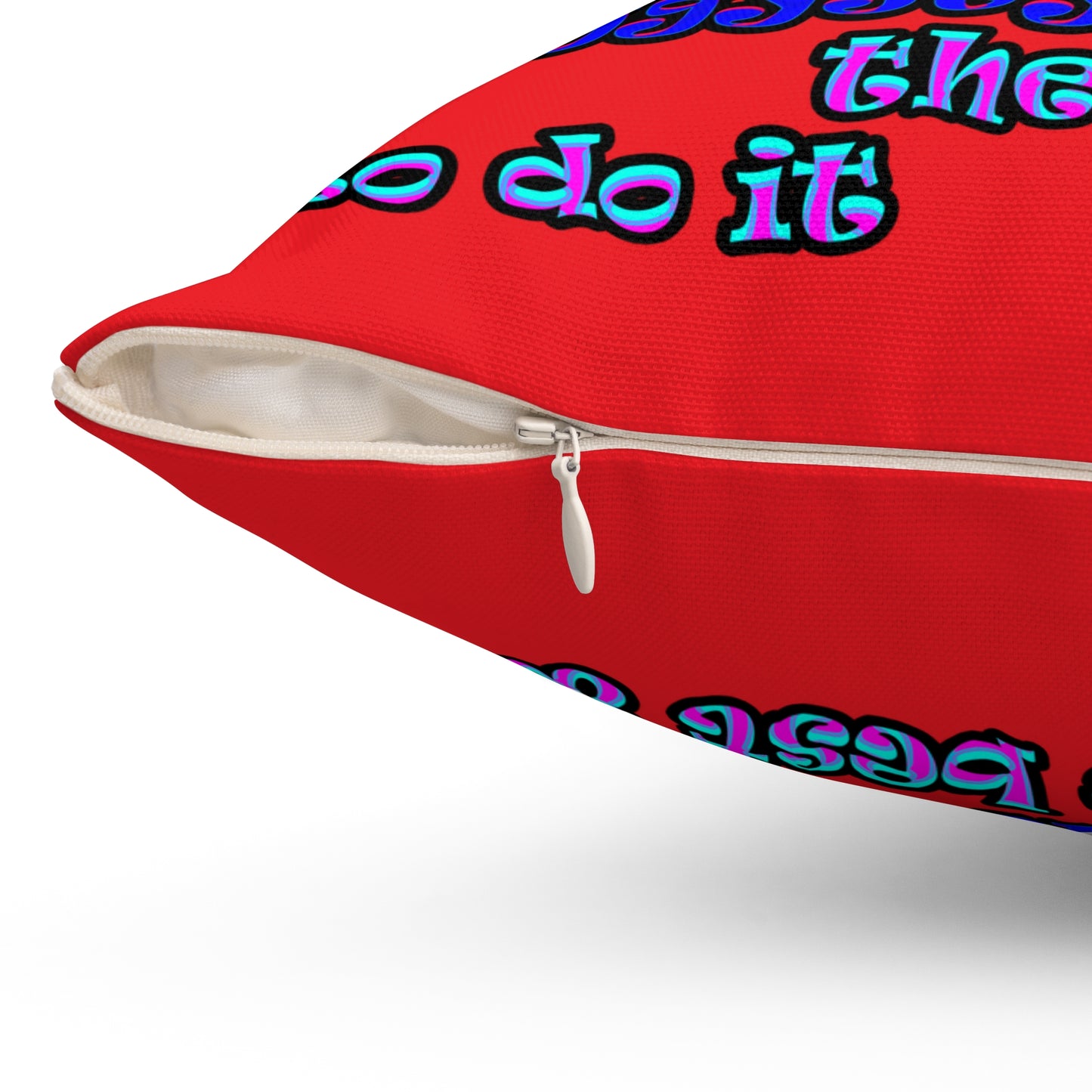 doggystyle - Spun Polyester Square Pillow - (red)