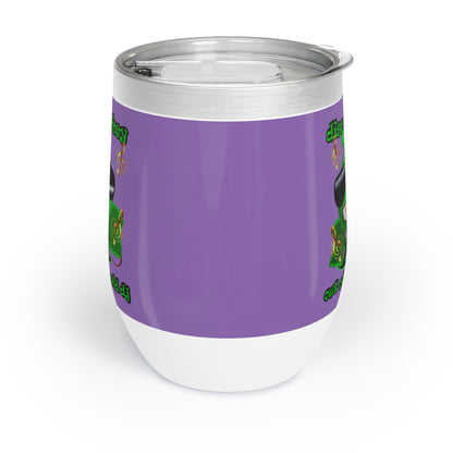 disc jockey - Chill Wine Tumbler (light purple)