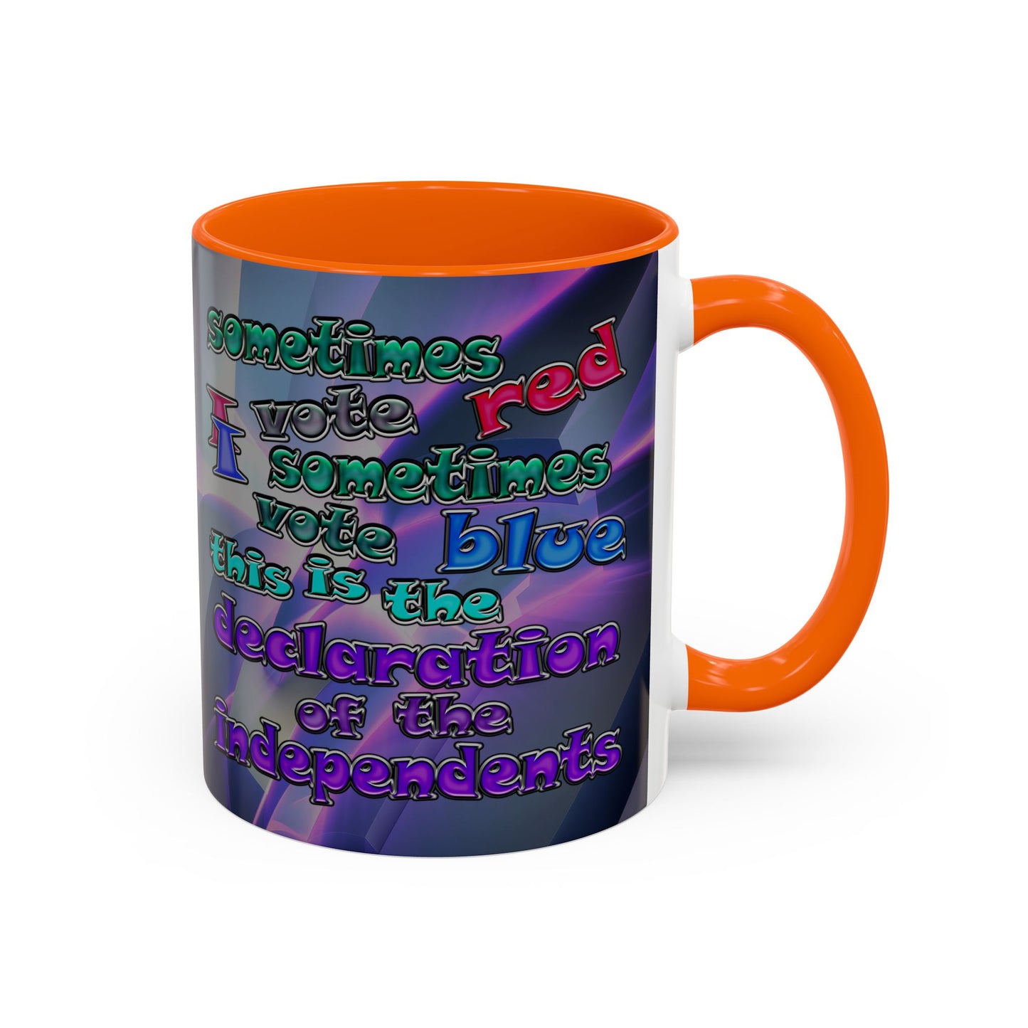 declaration of the independents - Accent Mug (grey-pink wave)