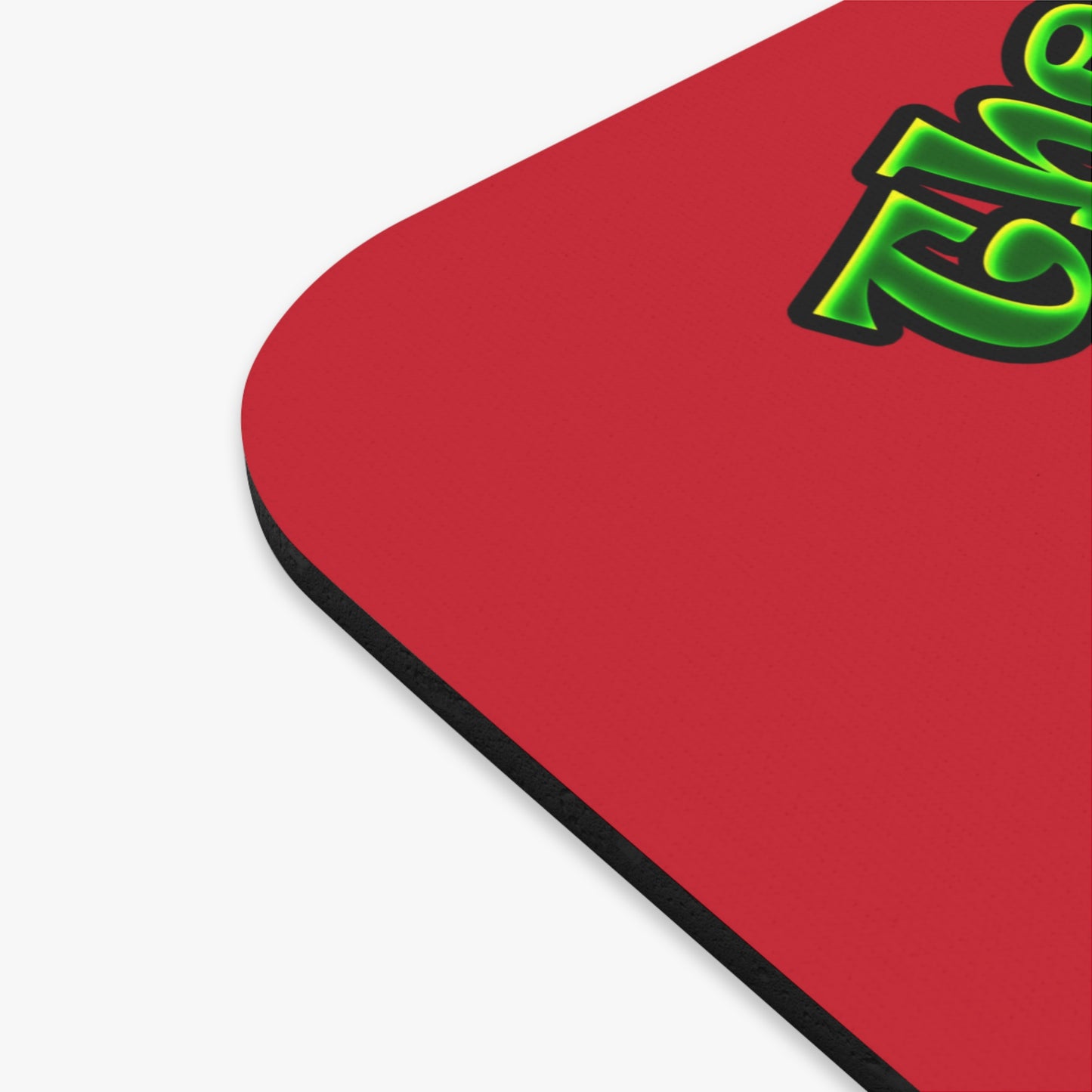 green monster - Mouse Pad (Rectangle) (dark red)