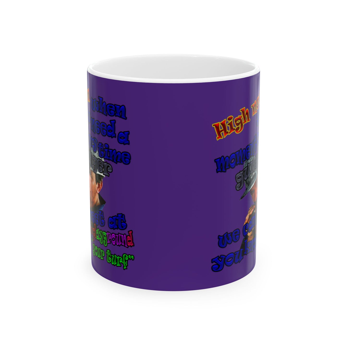 high noon - White Mug (purple)