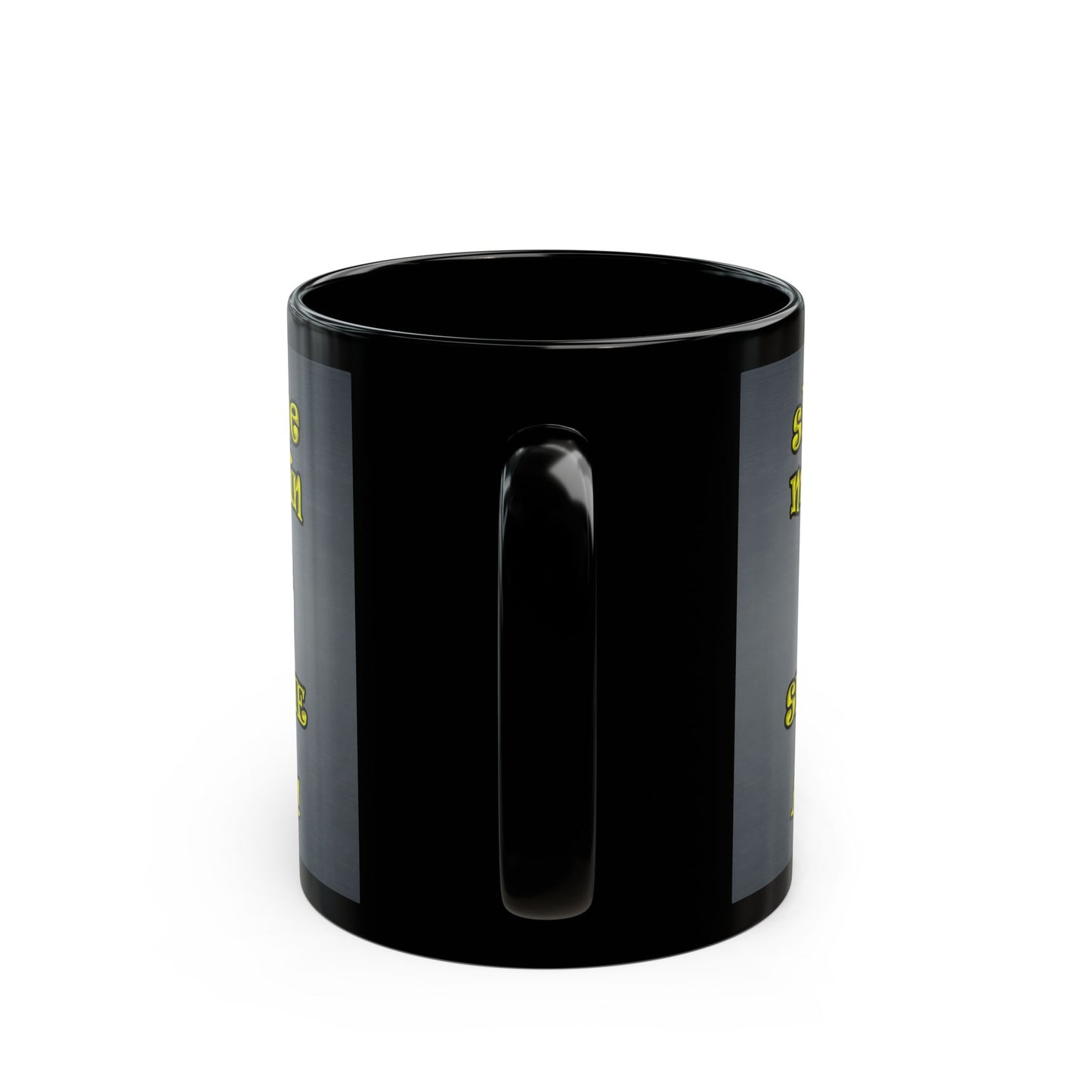 shoot the moon again - Black Mug (grey-light grey)