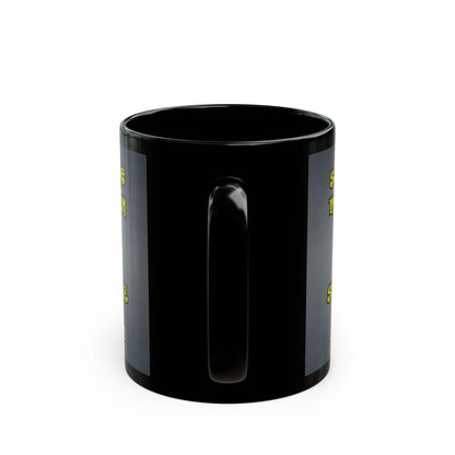 shoot the moon again - Black Mug (grey-light grey)