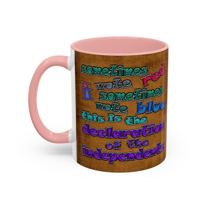declaration of the independents - Accent Mug (brown papyrus)