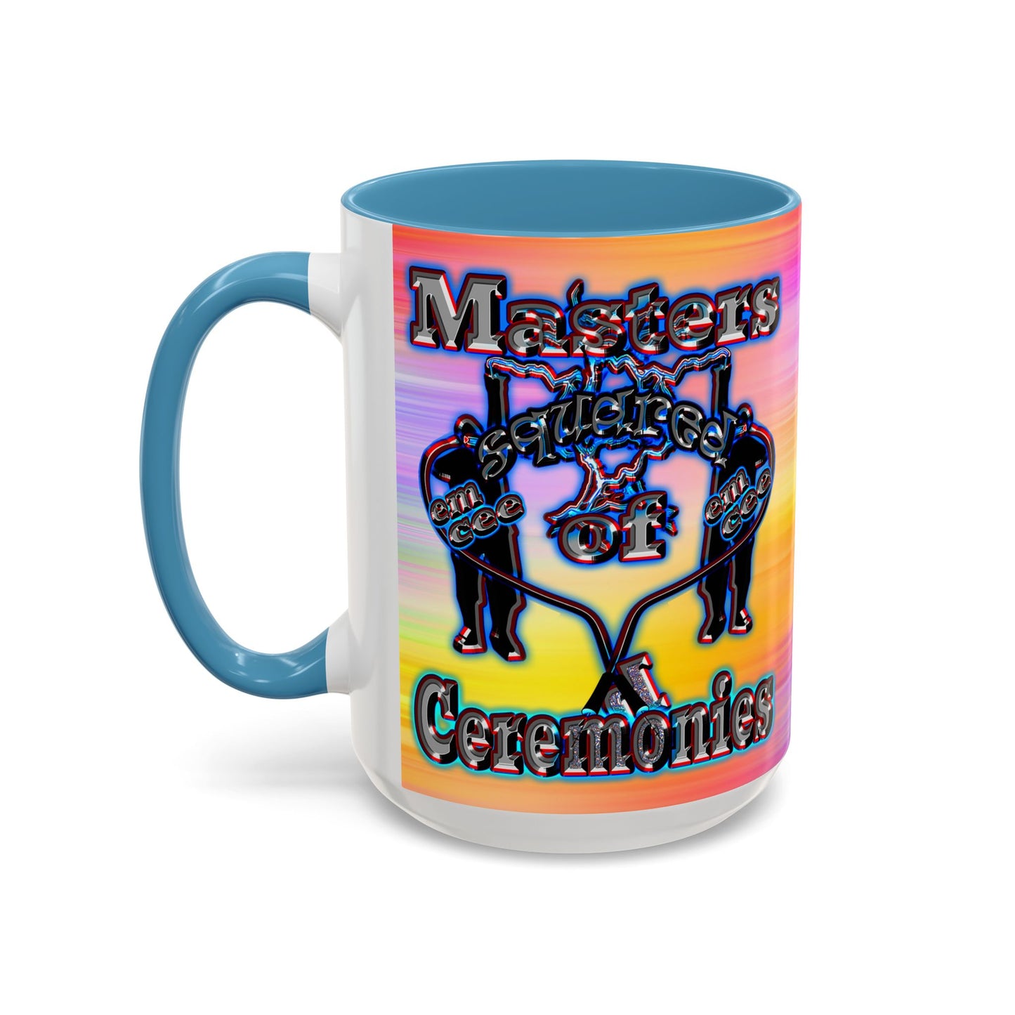 em cee squared - Accent Mug (color blur)