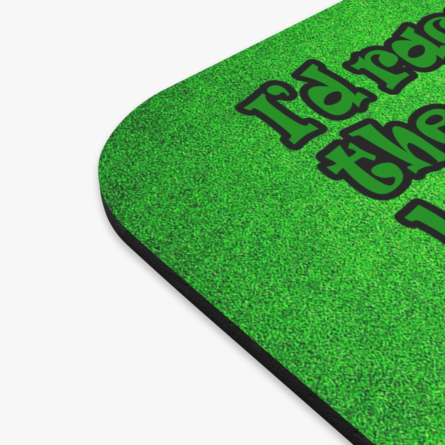 turtle race - Mouse Pad (Rectangle) (green turf)