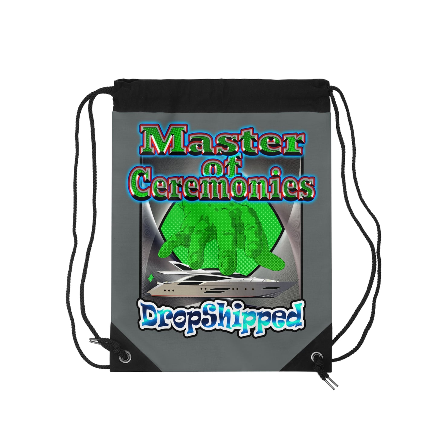 logo - Drawstring Bag (dark grey)