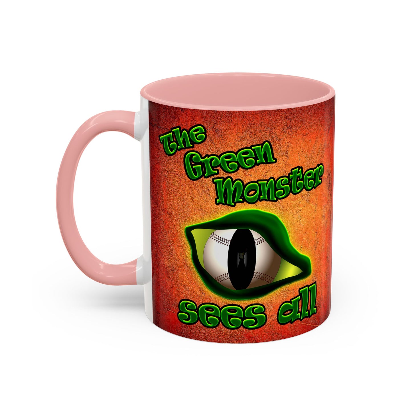 green monster - Accent Mug (burnt orange)
