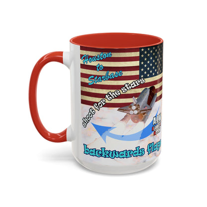 shoot for the stars - Accent Mug (white marble)