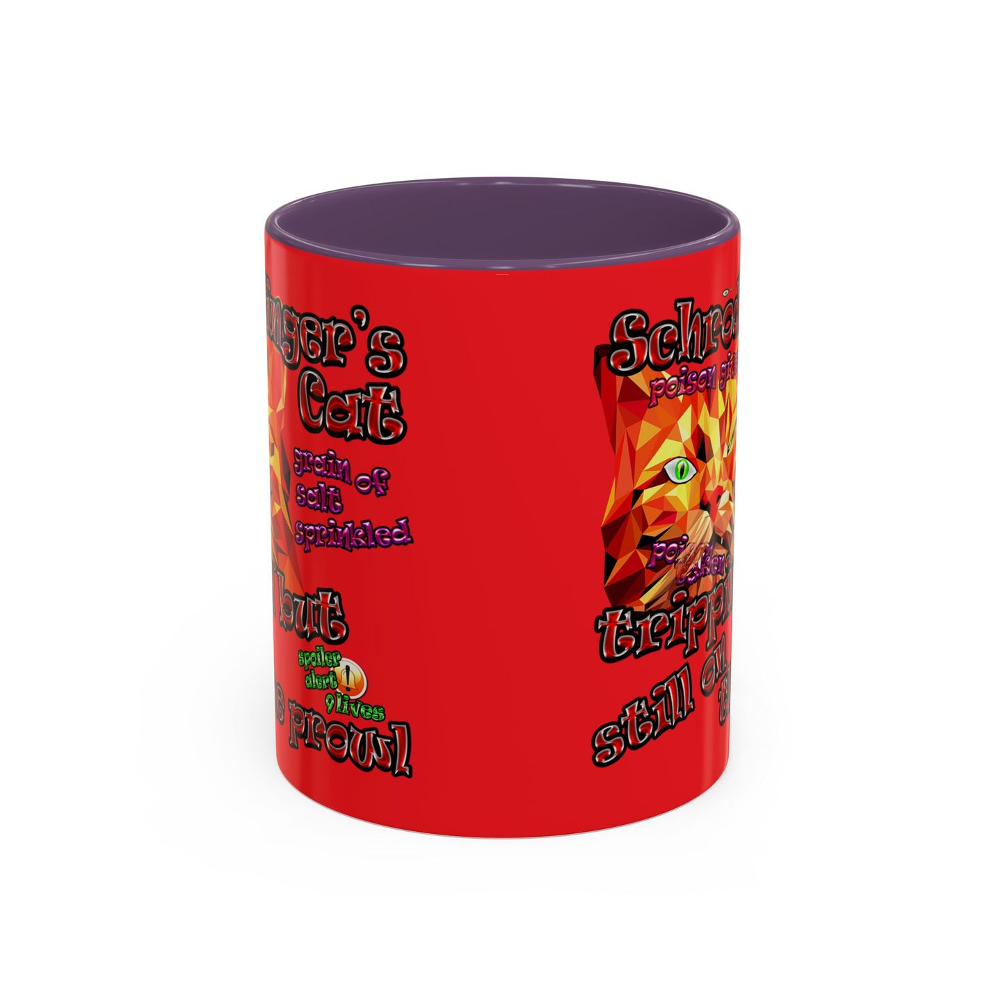 schrodinger's cat - Accent Mug (red)