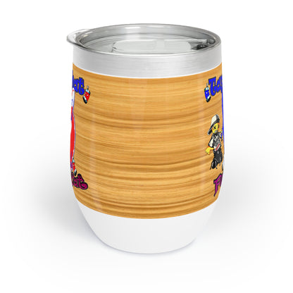 tag that - Chill Wine Tumbler (butterscotch wood finish)