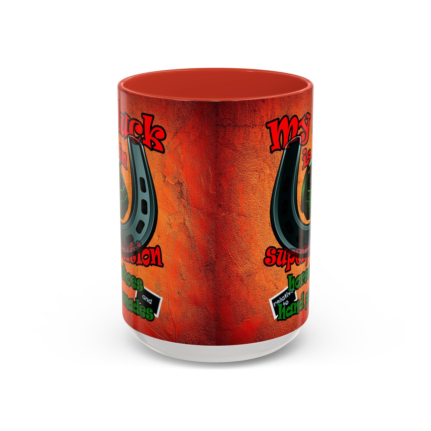 my luck - Accent Mug (burnt orange)