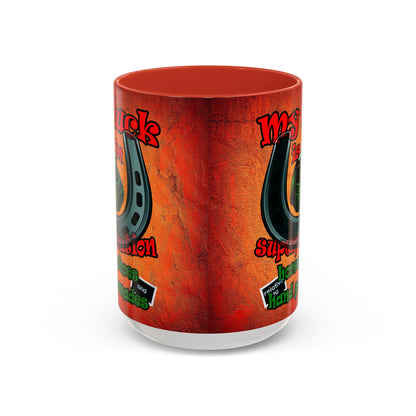 my luck - Accent Mug (burnt orange)