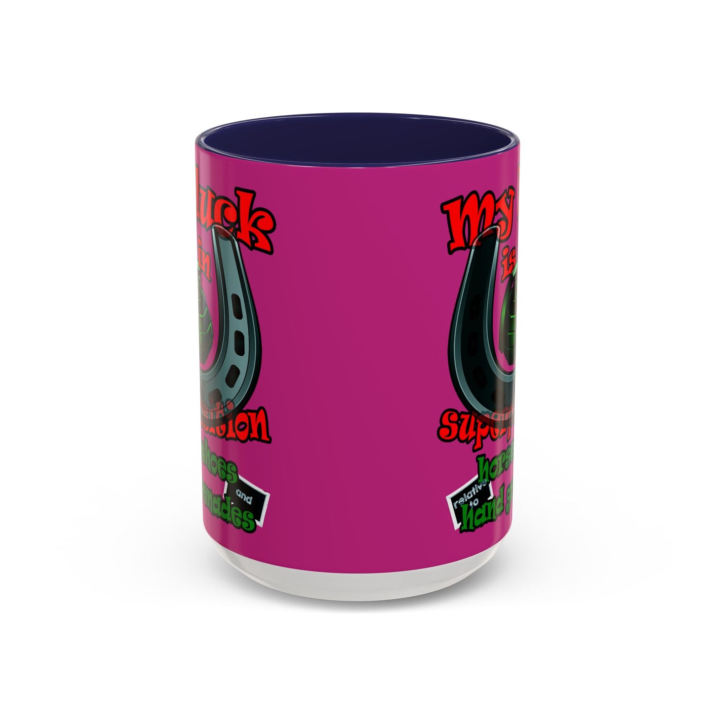 my luck - Accent Mug (pink)