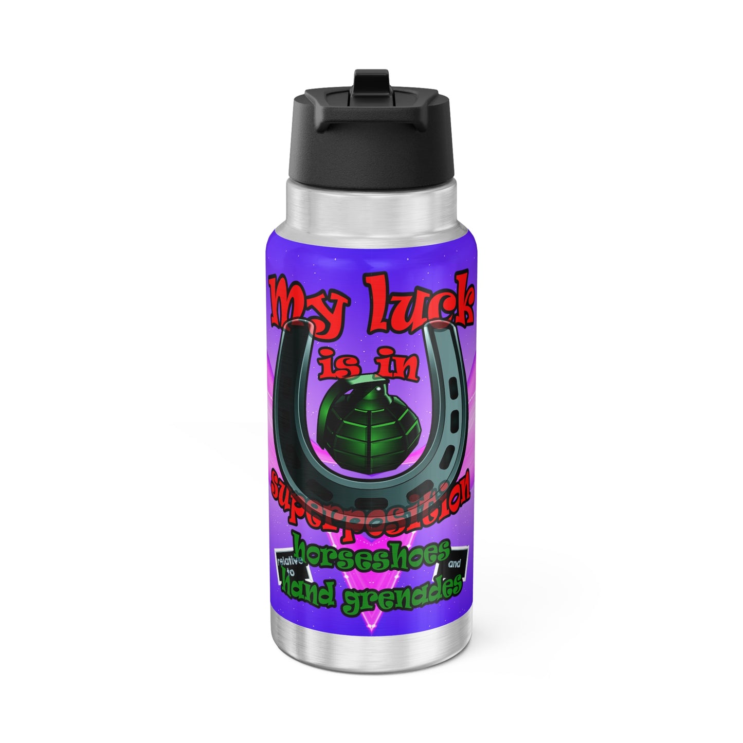 my luck - Gator Tumbler, 32oz  (purple-pink wave)