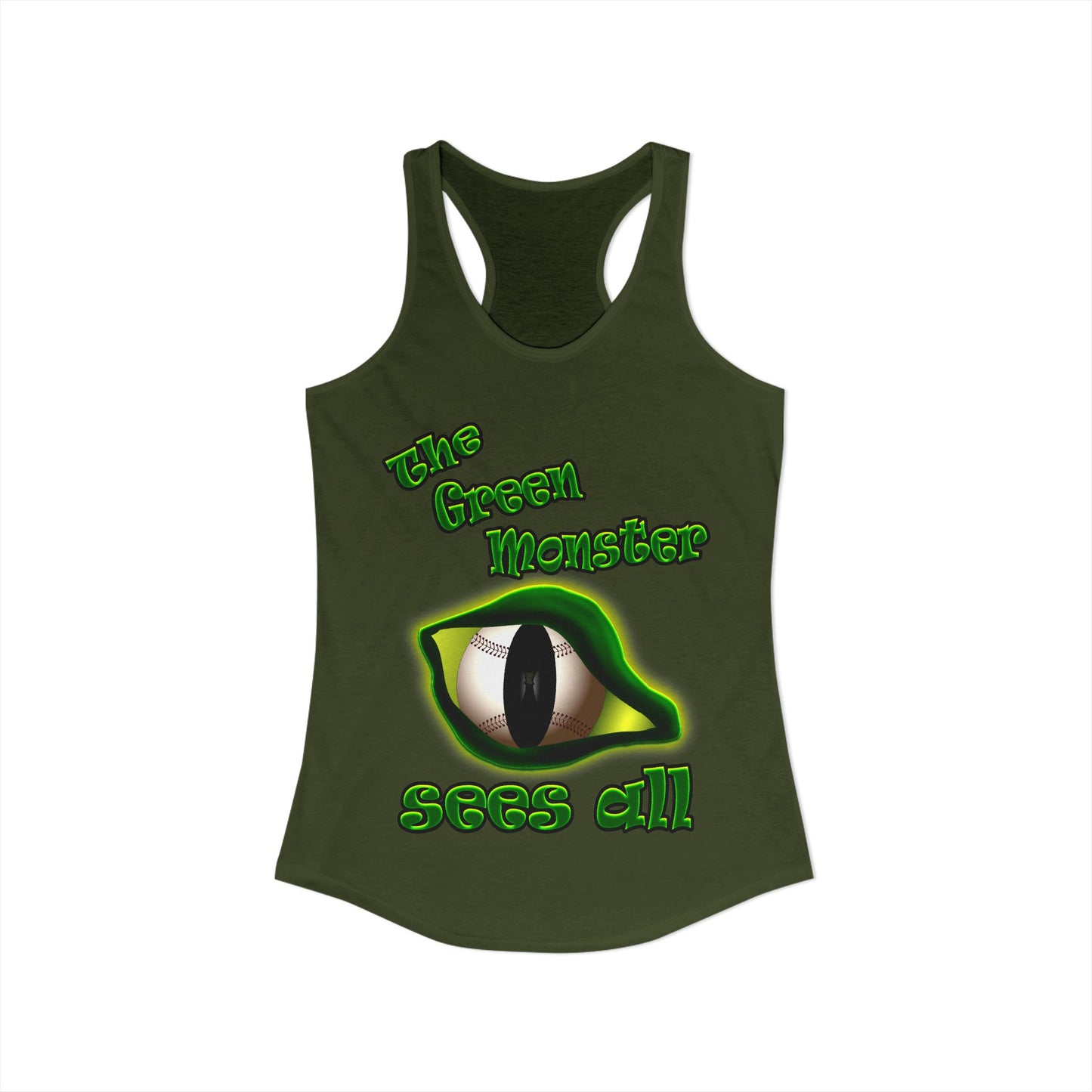 green monster - Women's Ideal Racerback Tank