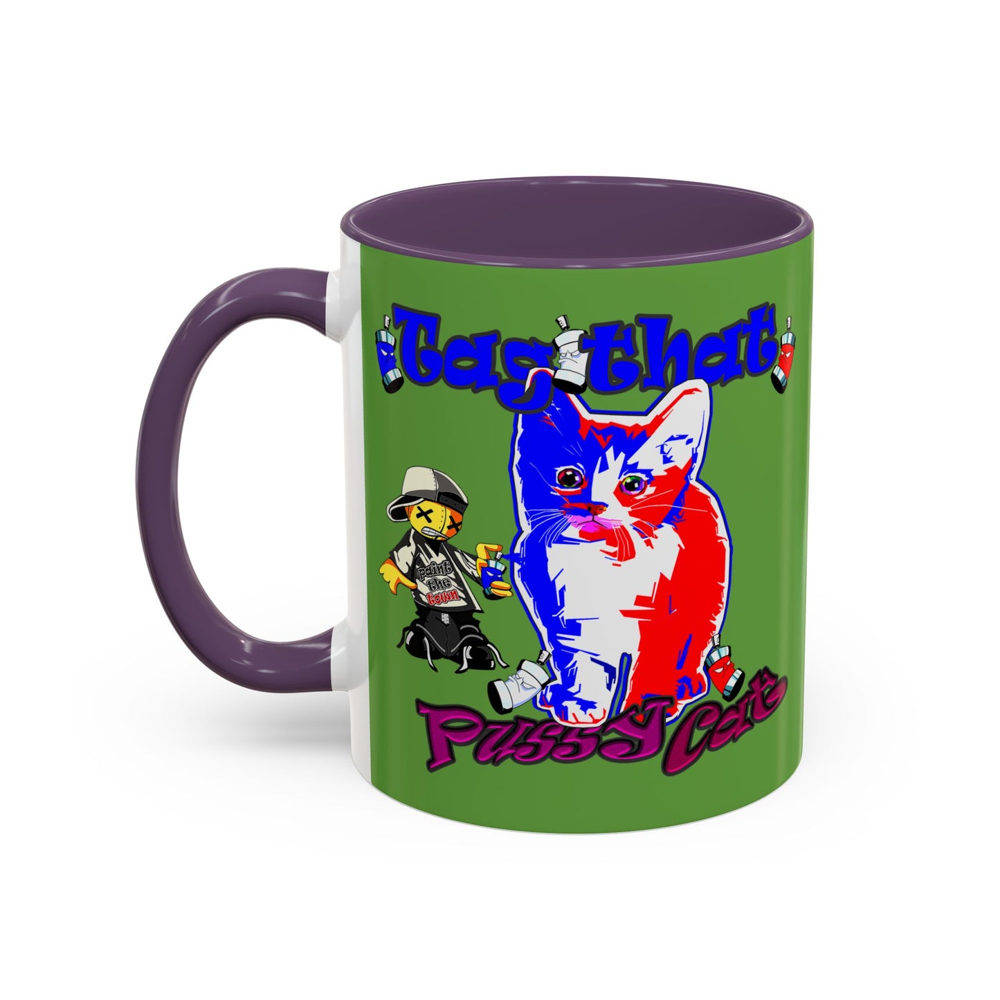 tag that - Accent Mug (green)