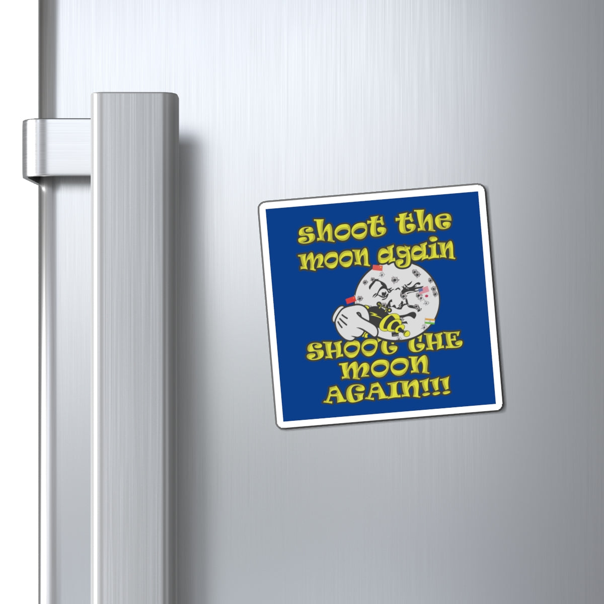 shoot the moon again - Magnets - (dark blue)