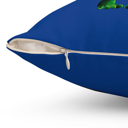 I don't care that your grey - Spun Polyester Square Pillow - (dark blue)
